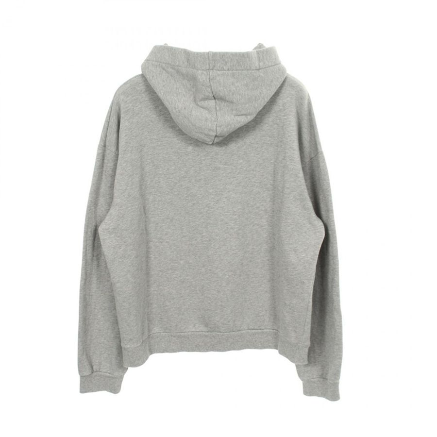 CELINE Logo 寬鬆連帽衫 2Y468670Q.08GC 純棉灰色 #XXL 二手男款-1