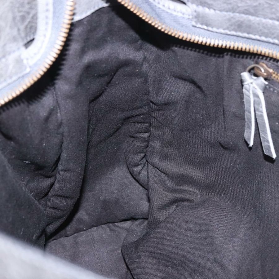 【日本直送】BALENCIAGA The City 手提包 皮革 2way 灰色 115748 Auth yk20480SAM-20