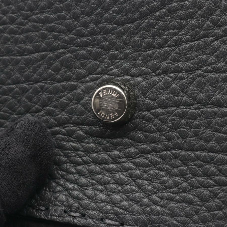 FENDI Peekaboo Regular 2WAY 手提包 8BN290 皮革 灰色 二手 女士-5