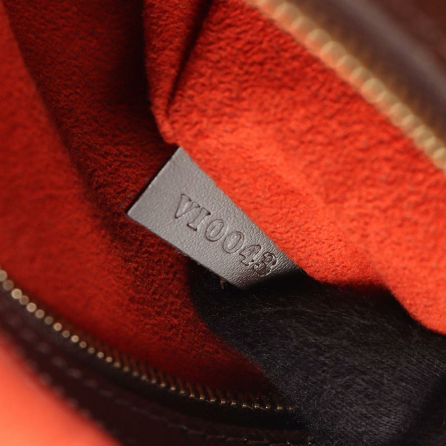 路易威登 Brera 手提包 N51150 Damier 帆布皮革棕色 Ebene 二手女士-4