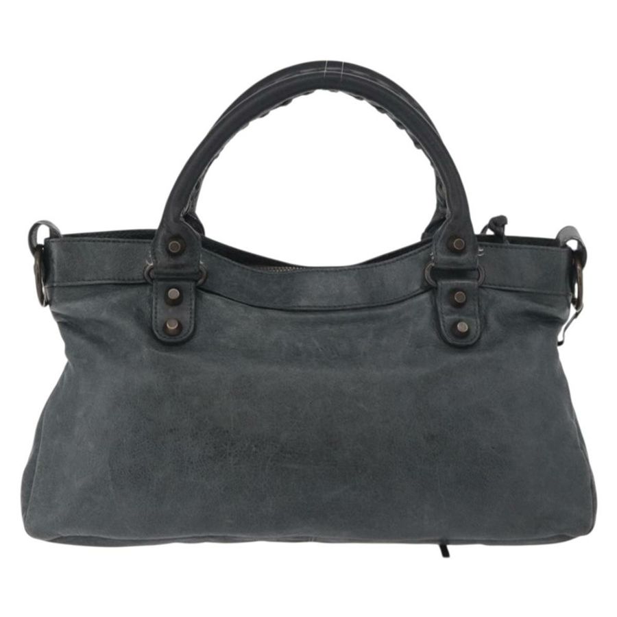 【日本直送】BALENCIAGA The First 手提包 皮革 2way 綠色 103208 正品 183631V-1