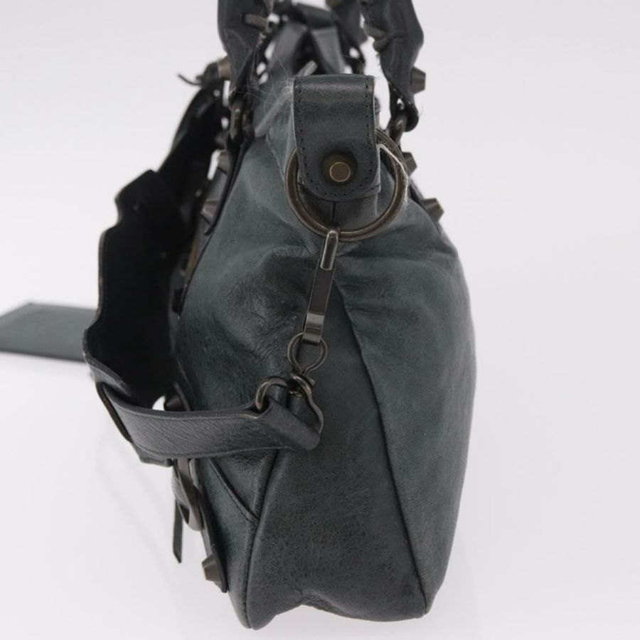 【日本直送】BALENCIAGA The First 手提包 皮革 2way 綠色 103208 正品 183631V-2