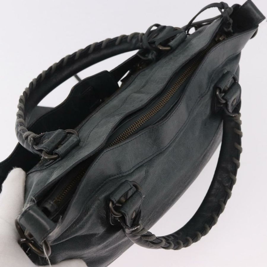 【日本直送】BALENCIAGA The First 手提包 皮革 2way 綠色 103208 正品 183631V-5