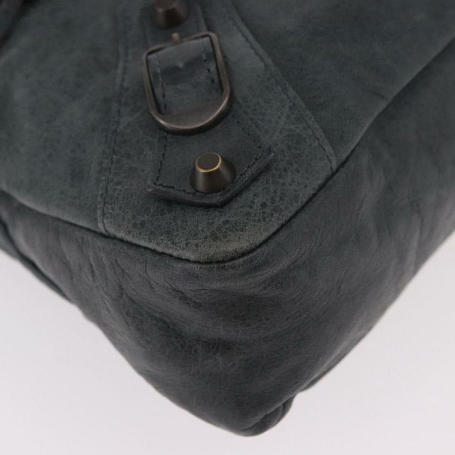 【日本直送】BALENCIAGA The First 手提包 皮革 2way 綠色 103208 正品 183631V-14
