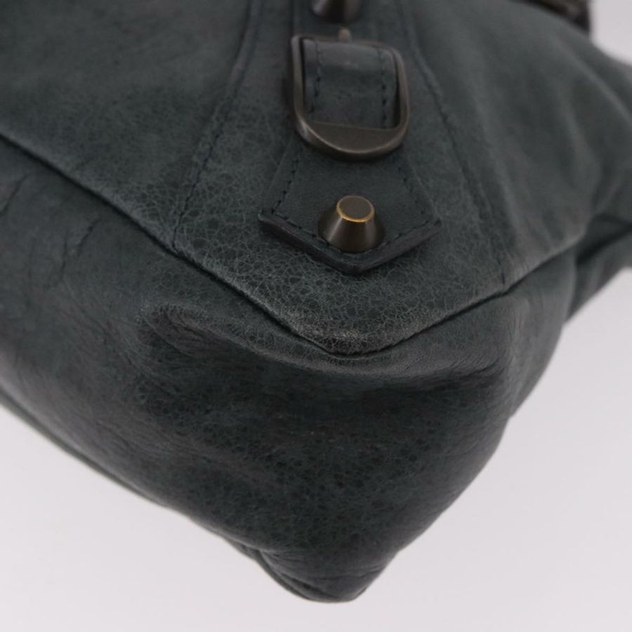 【日本直送】BALENCIAGA The First 手提包 皮革 2way 綠色 103208 正品 183631V-15