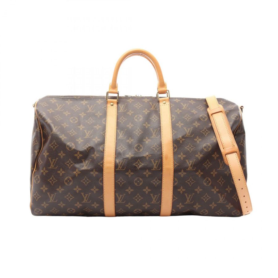 路易威登 Keepall Bandoulire 50 2WAY 旅行包 M41416 Monogram 帆布 二手-0