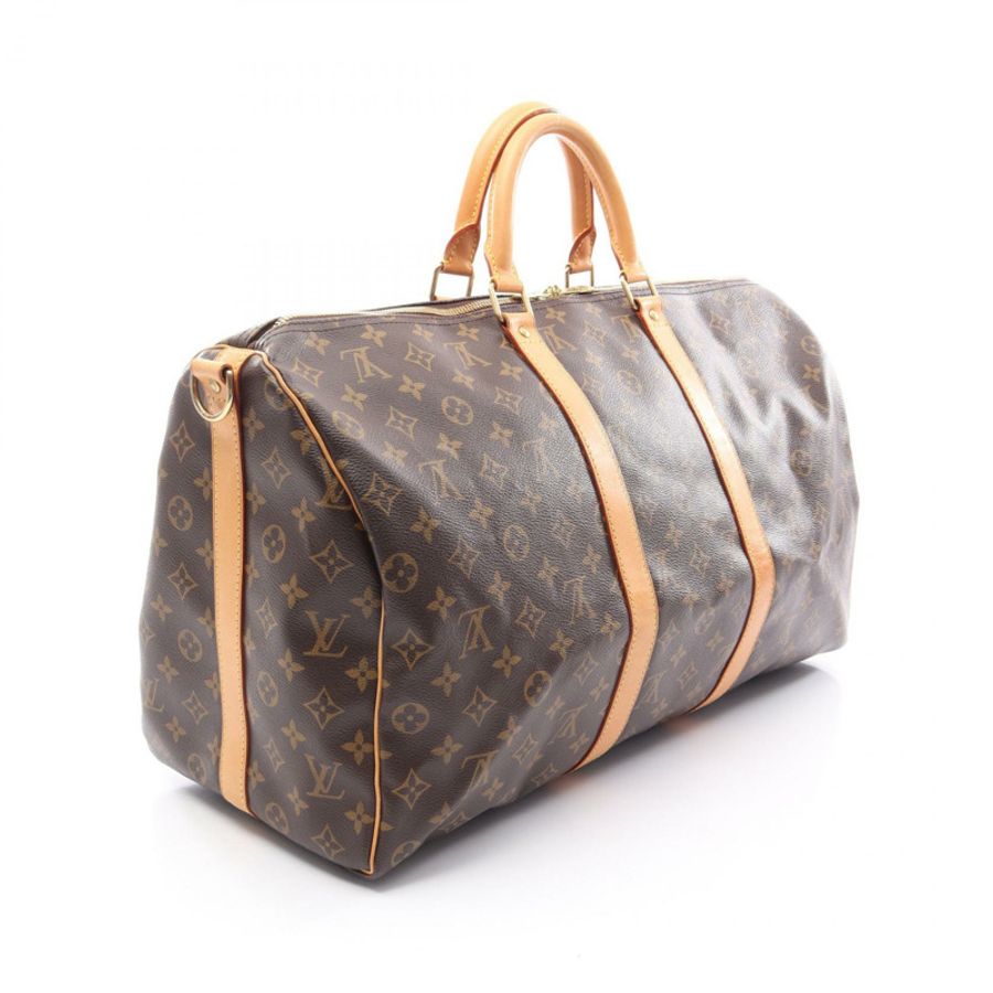 路易威登 Keepall Bandoulire 50 2WAY 旅行包 M41416 Monogram 帆布 二手-1