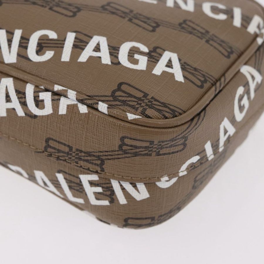 【日本直送】BALENCIAGA 經典單背包 PVC 米色 金色 702701 正品 183057M-13