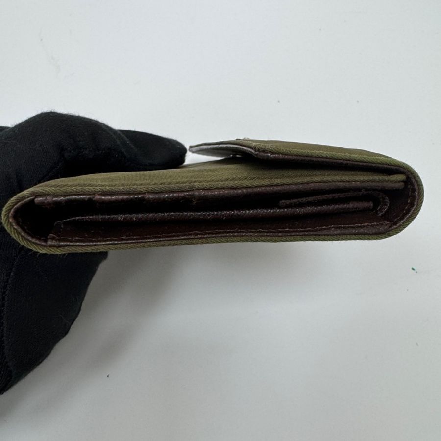 【赫蒂國際精品】Prada Tessuto 軍綠色尼龍錢包 vintage 二手 中古 短夾-19