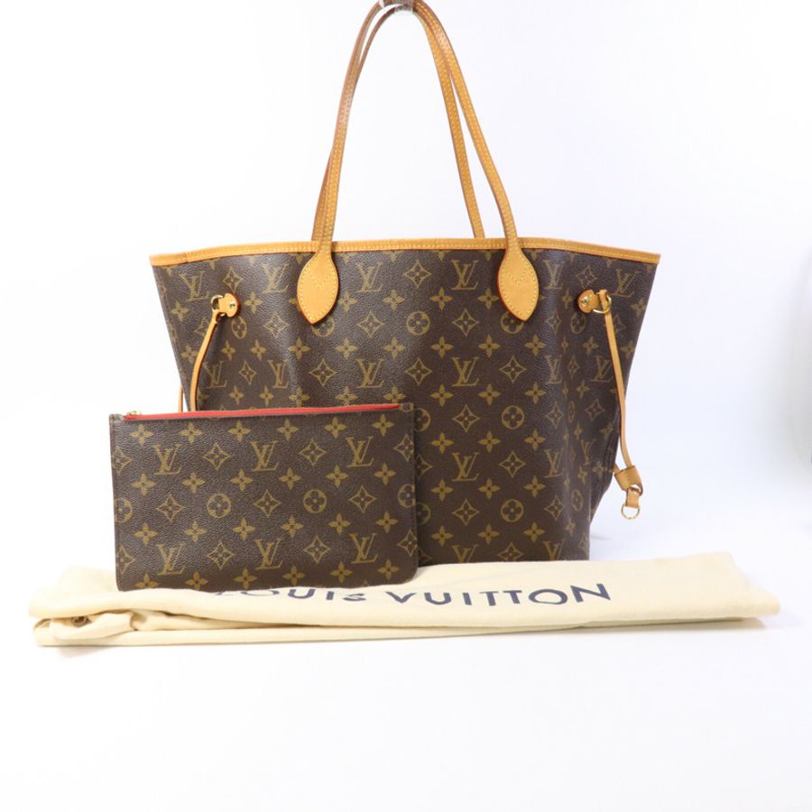 LOUIS VUITTON Monogram Neverfull MM手挽袋-12