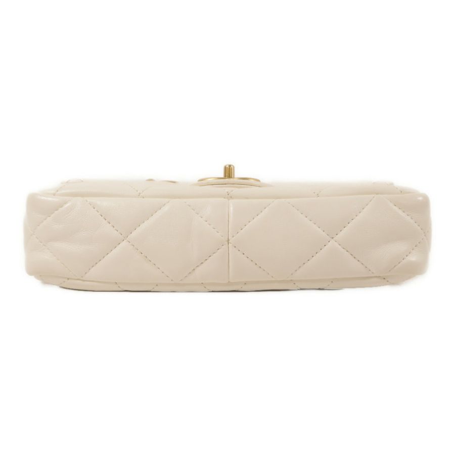 CHANEL 羊皮皮革23P Small Chunky Chain Flap Bag鏈帶肩背袋-3