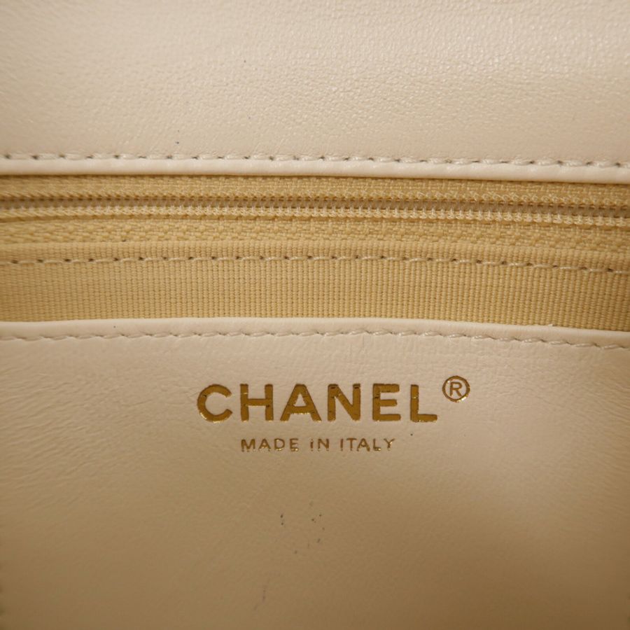 CHANEL 羊皮皮革23P Small Chunky Chain Flap Bag鏈帶肩背袋-6