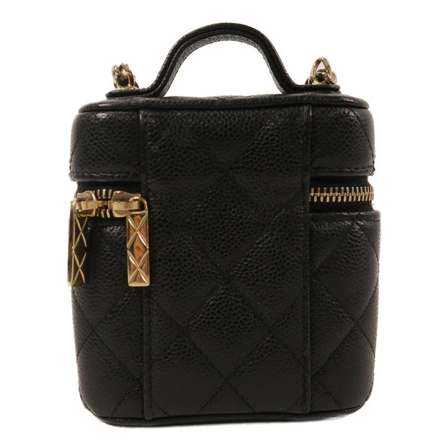 CHANEL 牛皮皮革Small Vanity With Chain鏈帶肩背袋-1