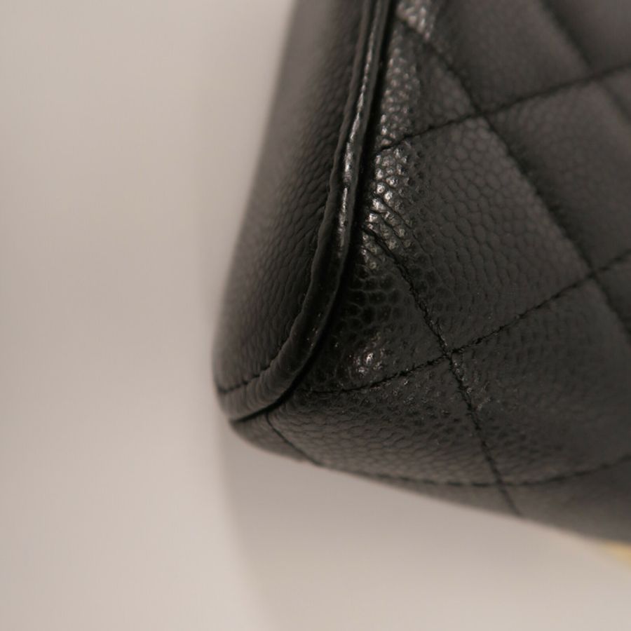 CHANEL 牛皮皮革Small Vanity With Chain鏈帶肩背袋-12