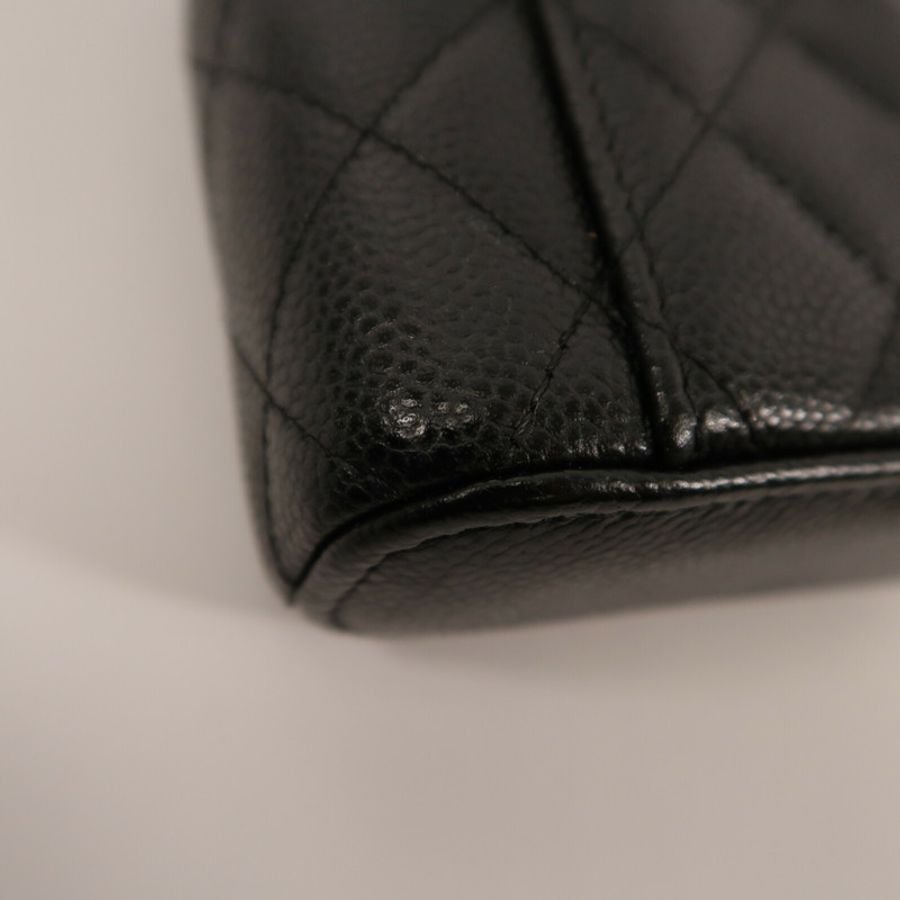 CHANEL 牛皮皮革Small Vanity With Chain鏈帶肩背袋-13