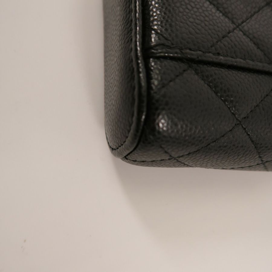 CHANEL 牛皮皮革Small Vanity With Chain鏈帶肩背袋-14
