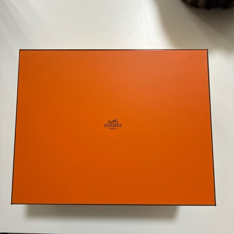 Hermes Oran 拖鞋 白色 37號-14
