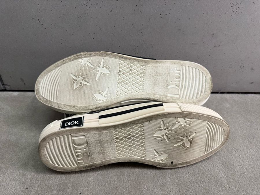 二手Dior 老花高筒帆布鞋-4