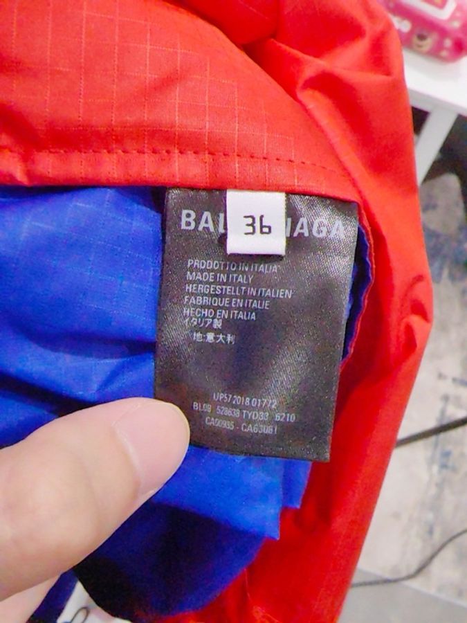 全新帶吊牌 巴黎世家/Balenciaga 彩虹拼色夾克 36碼-4