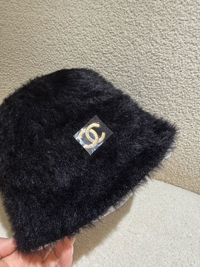 全新Chanel 26A毛毛漁夫帽 中碼-3