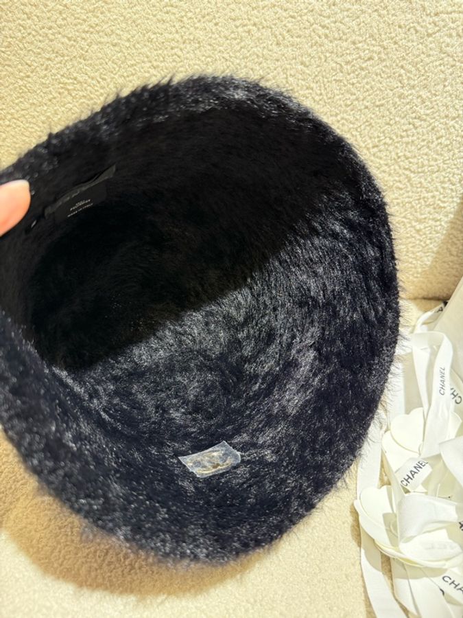 全新Chanel 26A毛毛漁夫帽 中碼-4