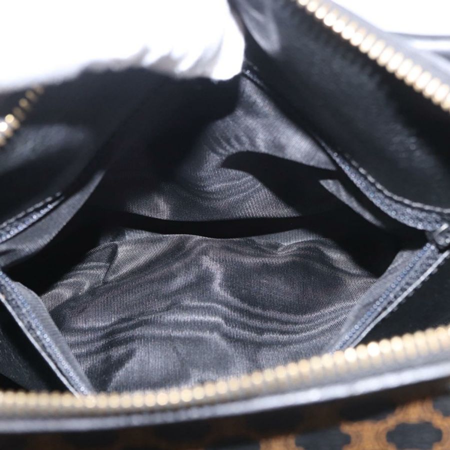 【日本直送】CELINE Macadam帆布手提包 PVC皮革 2way 黑色金色 Auth yk20468SAV-24
