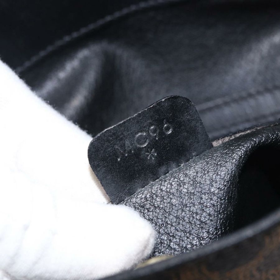 【日本直送】CELINE Macadam帆布圓形肩背包 PVC皮革 黑色 金色 正品 183048V-10