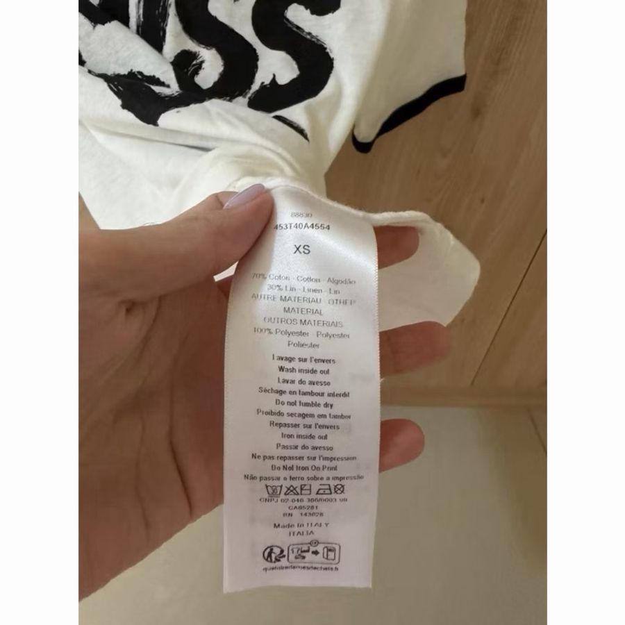 Dior 黑色滾邊短袖T shirt#xs-2