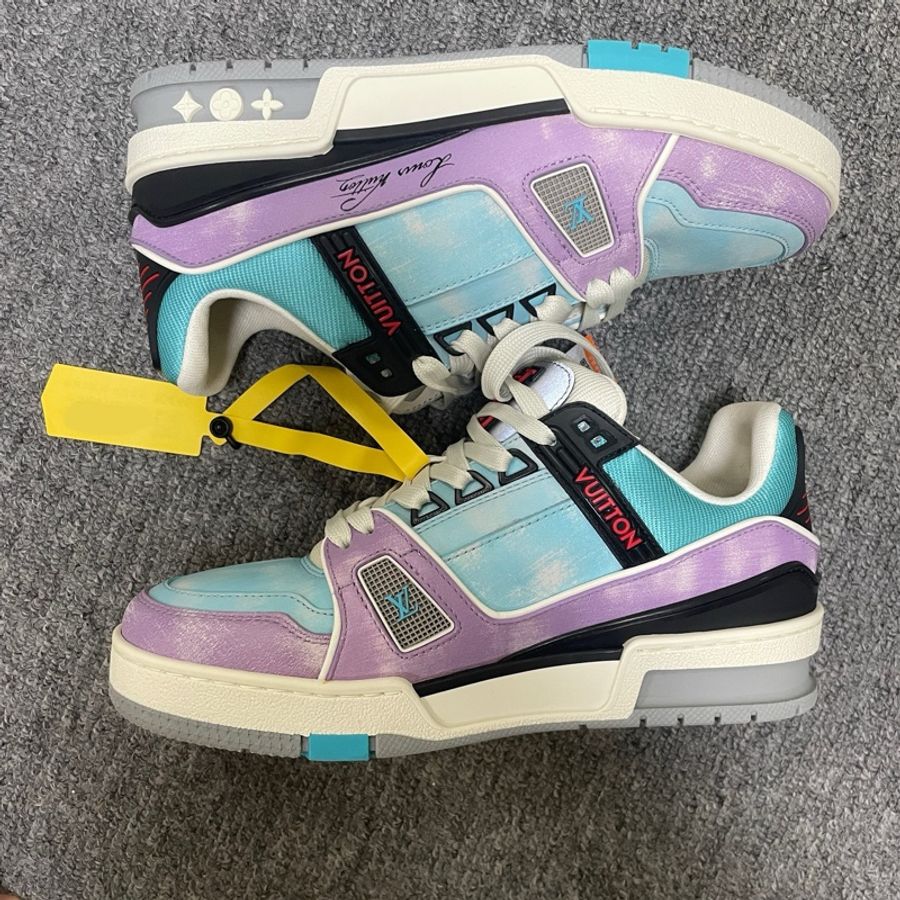 LOUIS VUITTON/路易威登 Trainer 系帶低幫時尚板鞋  36.5碼 95新-1