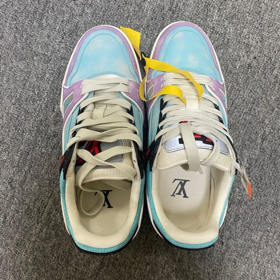 LOUIS VUITTON/路易威登 Trainer 系帶低幫時尚板鞋  36.5碼 95新-3
