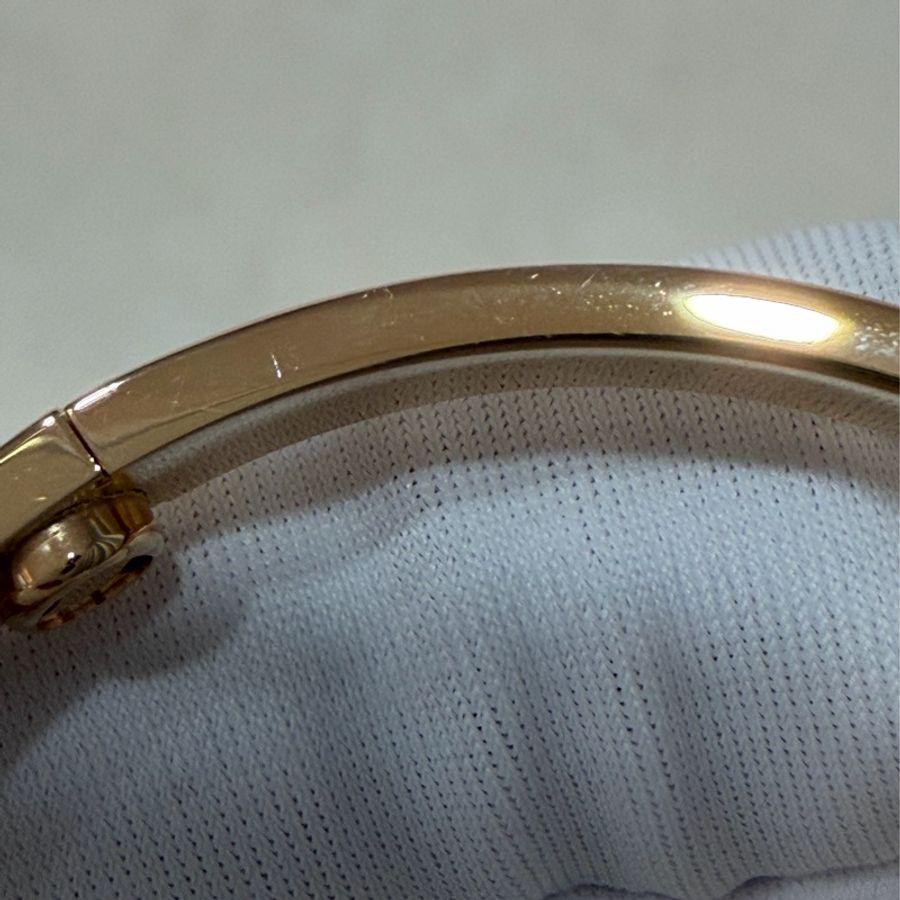 CARTIER LOVE 卡地亞 玫瑰金 愛情 螺絲 750 18 K金 手環 手鐲 17公分-41