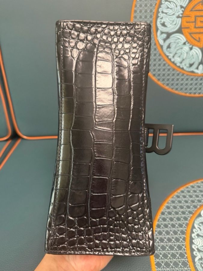 Balenciaga巴黎世家黑扣沙漏包，s號-4