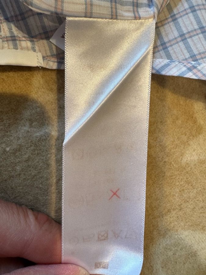 LV Louis Vuitton 藍白格紋長袖襯衫-18