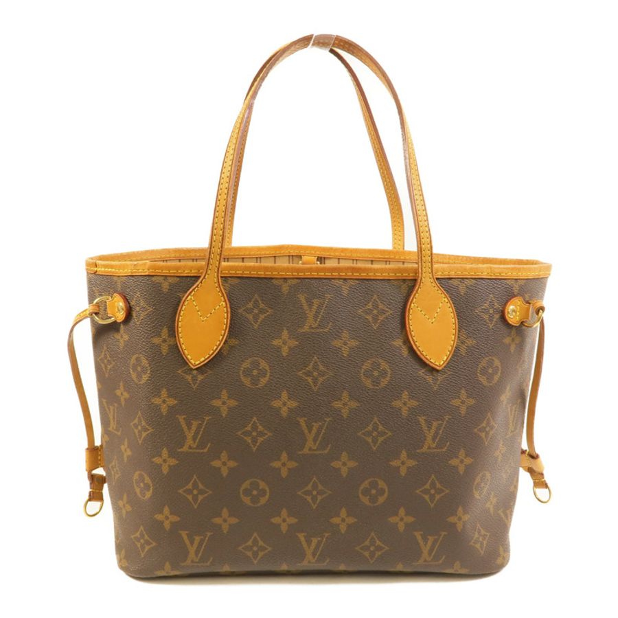 LOUIS VUITTON Monogram Neverfull PM金扣肩背袋-1