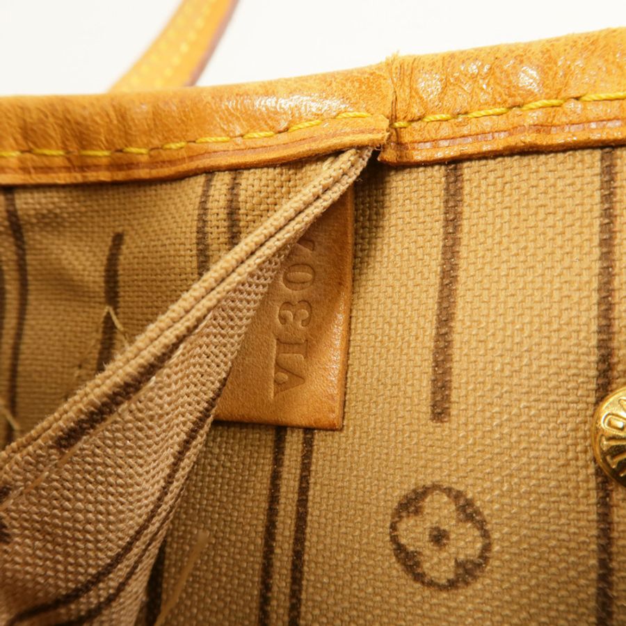 LOUIS VUITTON Monogram Neverfull PM金扣肩背袋-7