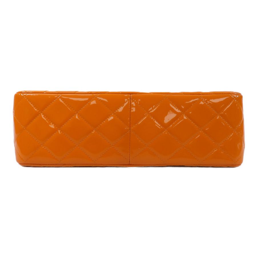 CHANEL 漆皮皮革Large Classic鏈帶肩背袋-3