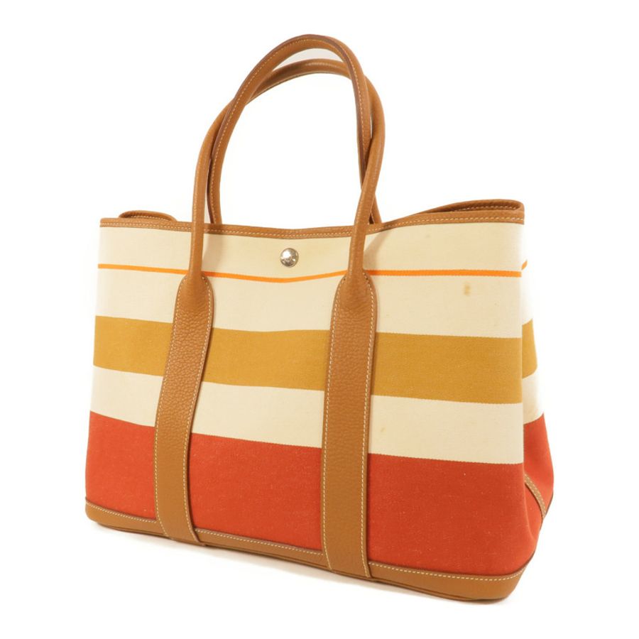 HERMES 帆布Garden Party PM手挽袋Multicolor-2