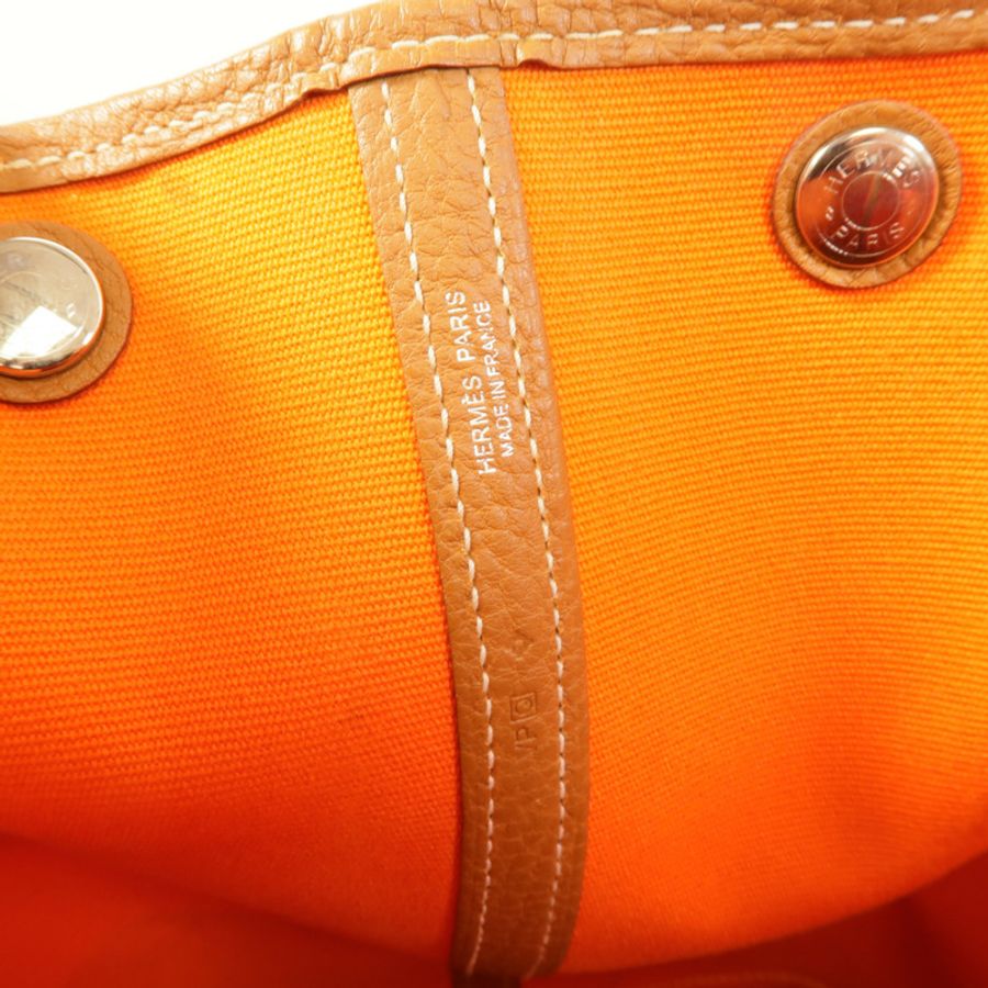 HERMES 帆布Garden Party PM手挽袋Multicolor-6
