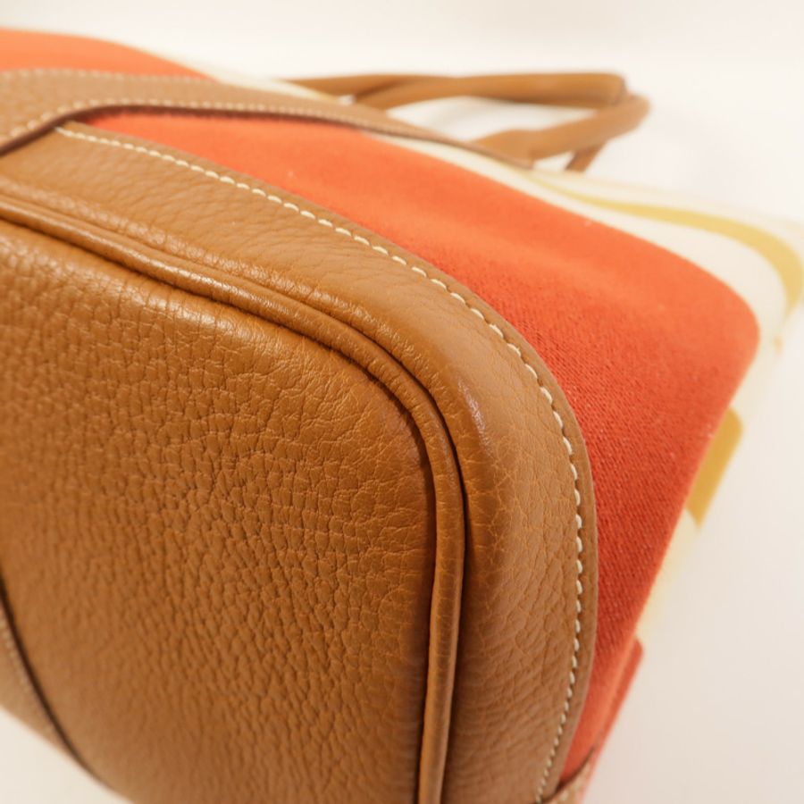 HERMES 帆布Garden Party PM手挽袋Multicolor-8