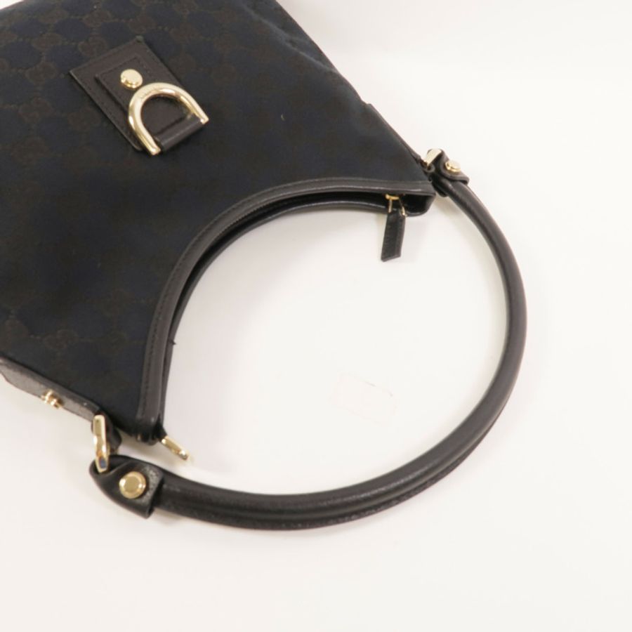 GUCCI 帆布Abbey GG手挽袋-4