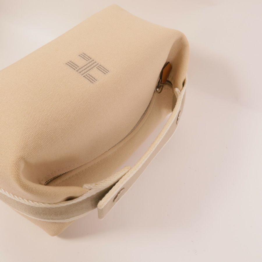 HERMES 帆布Bride A Brac PM手挽袋Naturel-5