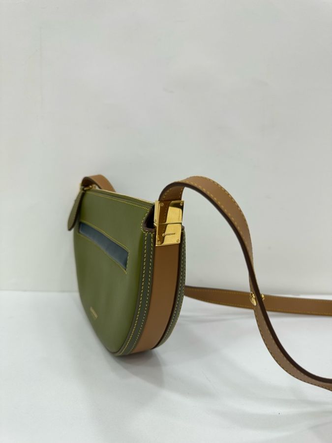 Burberry 巴寶莉 Olympia 埃倫匹亞小號 肩帶可調式 羊皮 半月包腋下包手提斜挎單肩包-2