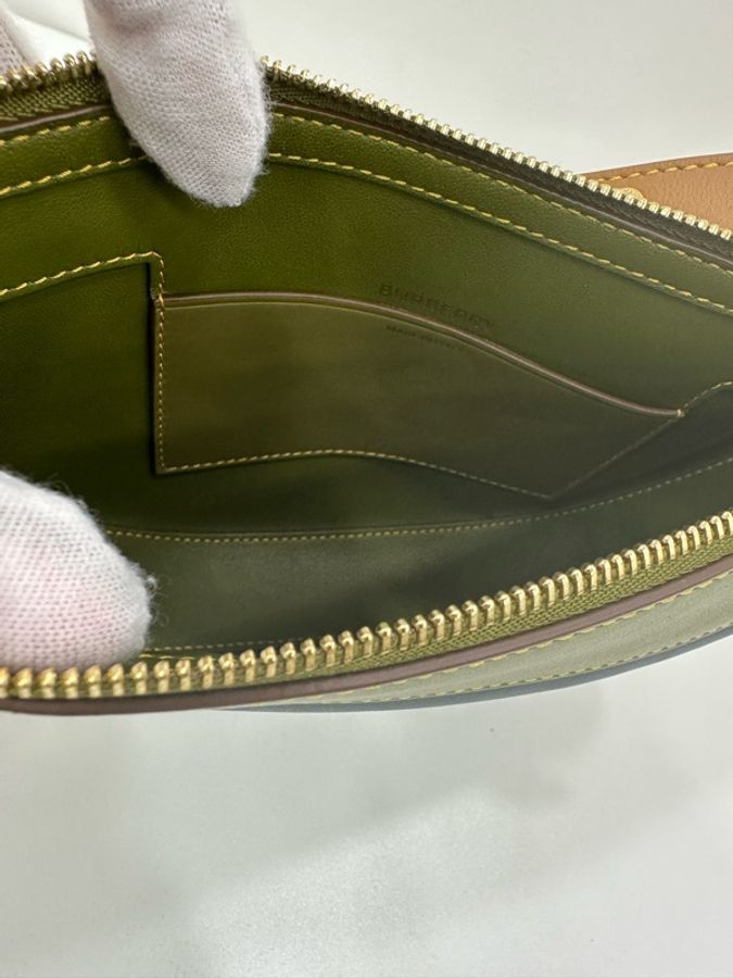 Burberry 巴寶莉 Olympia 埃倫匹亞小號 肩帶可調式 羊皮 半月包腋下包手提斜挎單肩包-5