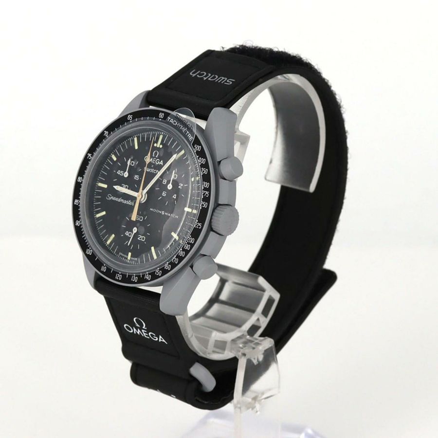 Swatch x Omega 登月計畫十二月 SO33M102-112 生物陶瓷石英錶-1