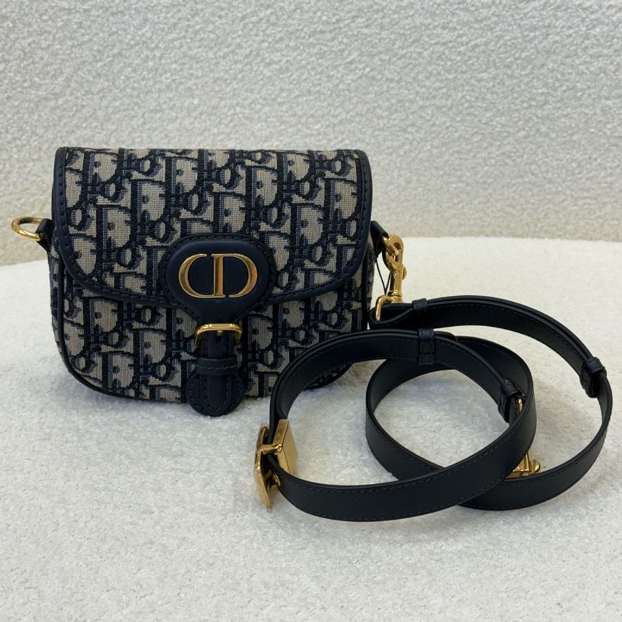 Dior Bobby 小號提花帆布馬鞍包-0