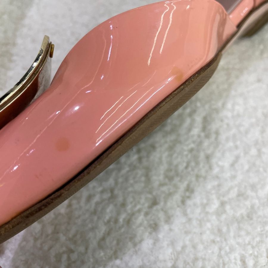 Roger vivier羅傑維維亞 淡粉色尖頭平底鞋 37碼-19
