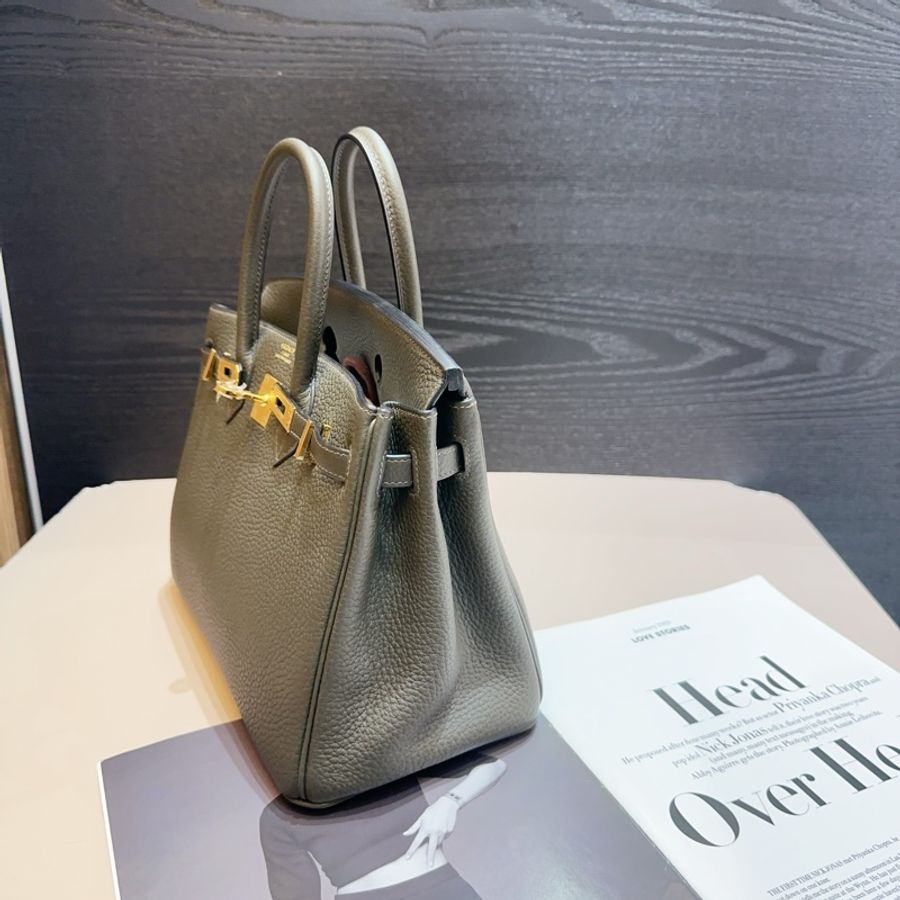 Hermes C6灰綠TOGO皮Birkin25-3