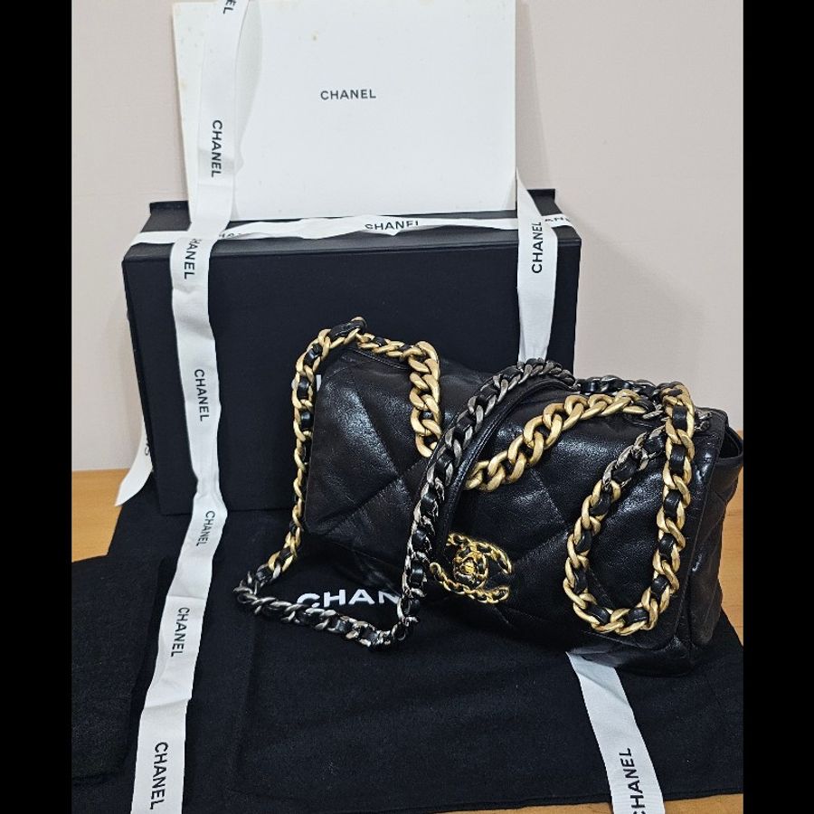 香奈兒 CHANEL 19 口蓋包 26cm-4
