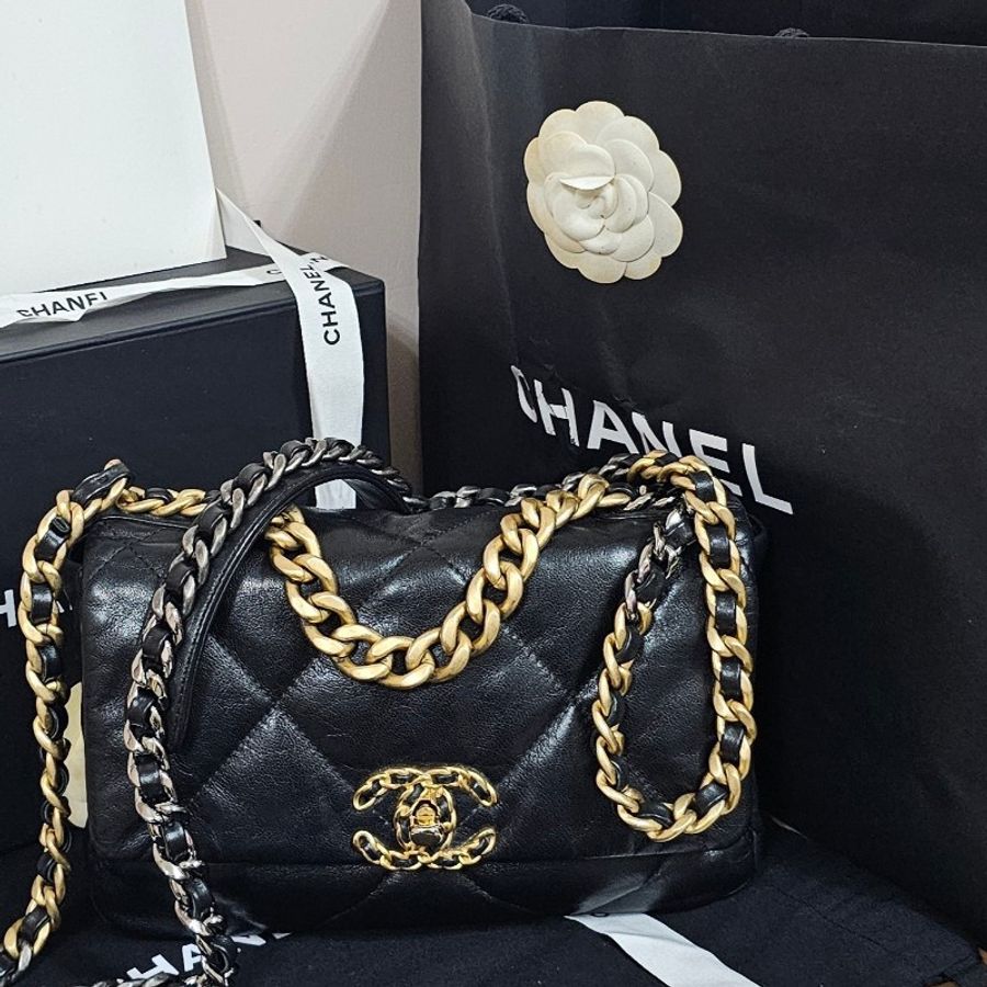 香奈兒 CHANEL 19 口蓋包 26cm-20