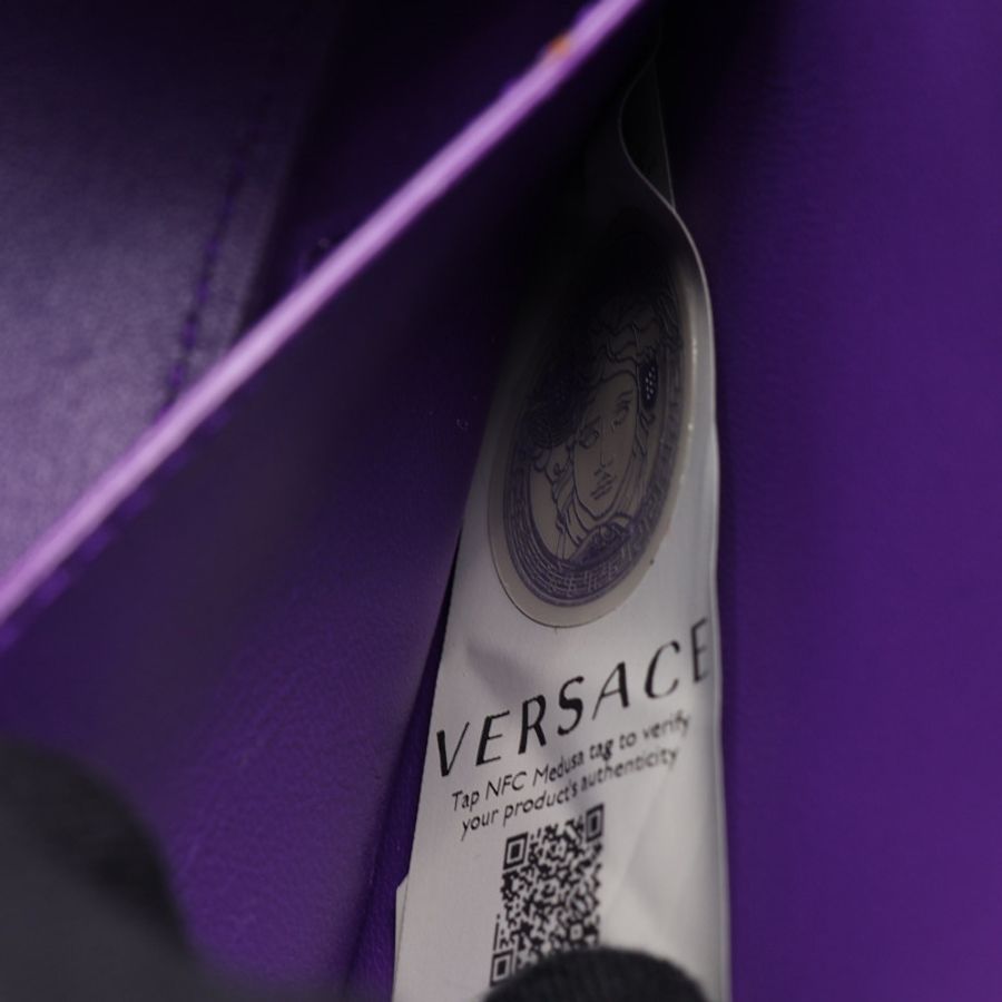 紫色 牛皮 Goddess 兩用包【VERSACE 凡賽斯】 1007128-13